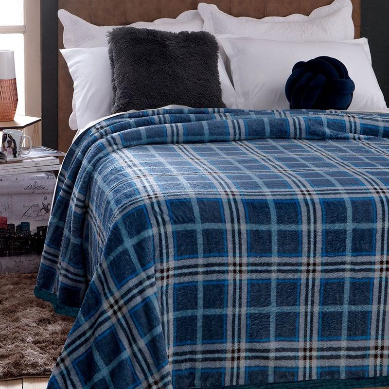 Cobertor Casal Dupla Face 1,80m x 2,20m Dyuri Jolitex -Emcompre